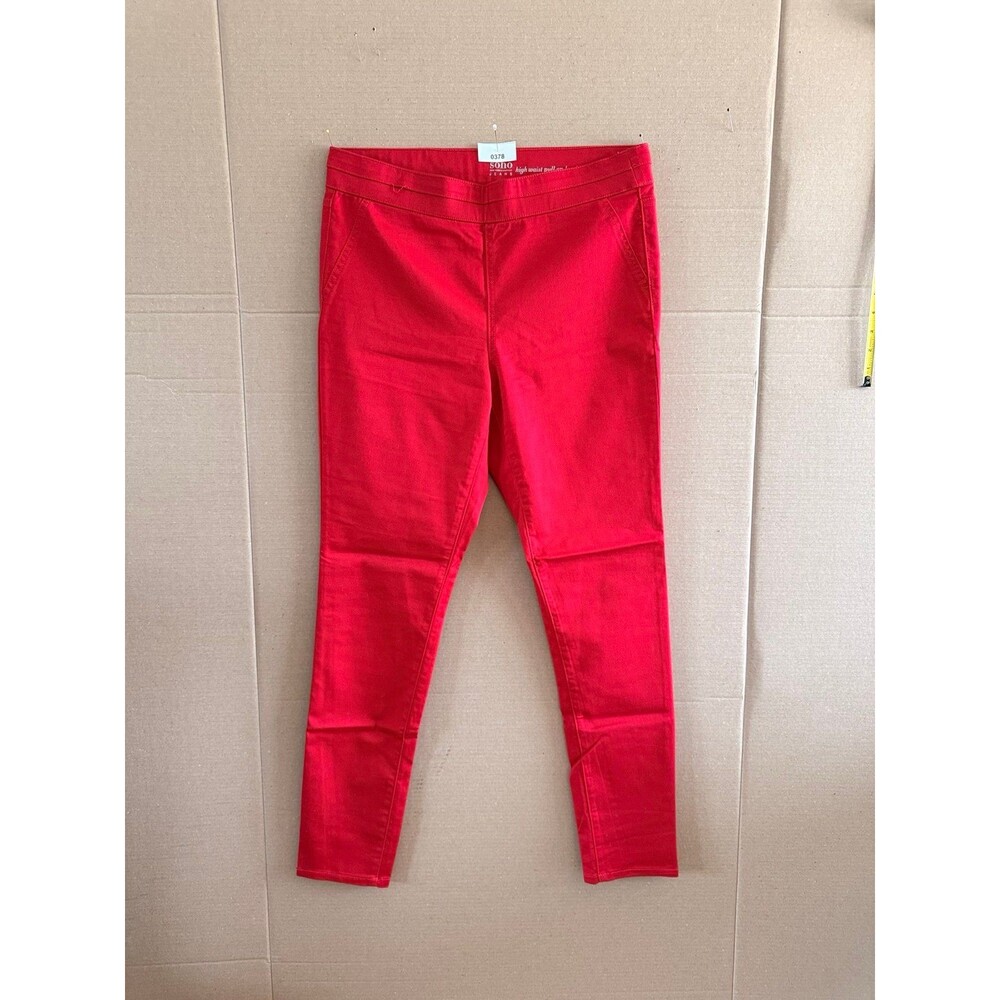 Women’s size Large High Waisted Pull on skinny jeans pants casual dressy stretch